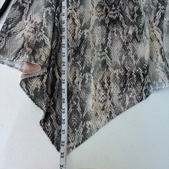 Krisa Snake Print Asymmetrical Wrap Skirt Women's Small Professional Timeless - Picture 12 of 12